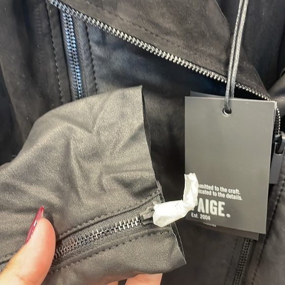 NWT Paige Leather Jacket - Picture 3 of 4